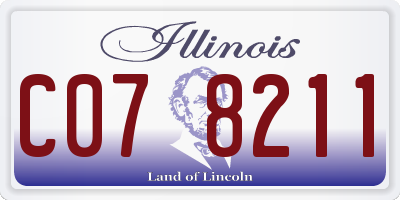 IL license plate C078211