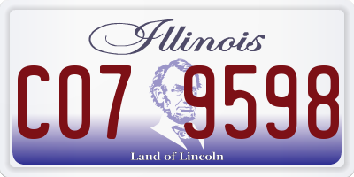 IL license plate C079598