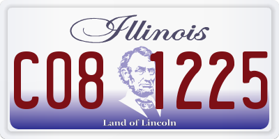 IL license plate C081225
