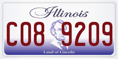 IL license plate C089209