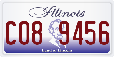 IL license plate C089456