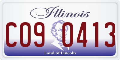 IL license plate C090413