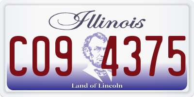 IL license plate C094375