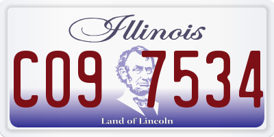 IL license plate C097534