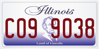 IL license plate C099038