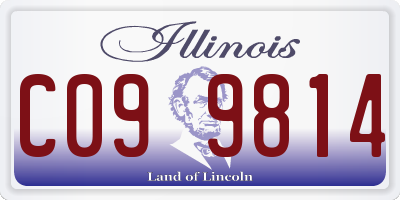 IL license plate C099814