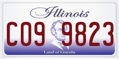 IL license plate C099823