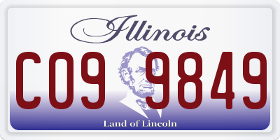 IL license plate C099849