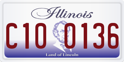 IL license plate C100136