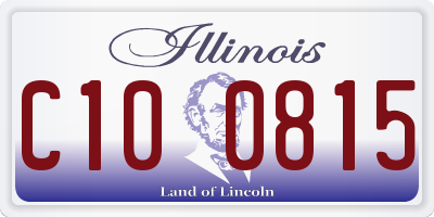 IL license plate C100815