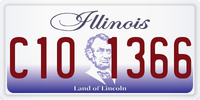 IL license plate C101366