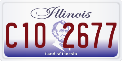 IL license plate C102677