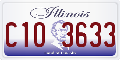 IL license plate C103633