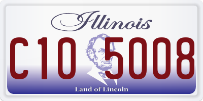 IL license plate C105008