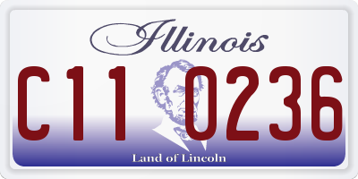 IL license plate C110236