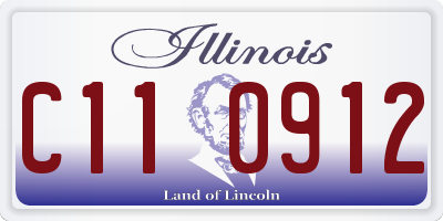 IL license plate C110912