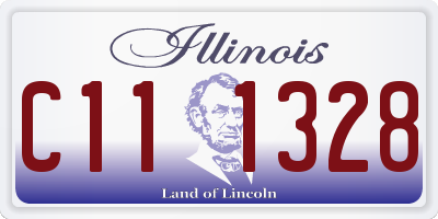 IL license plate C111328