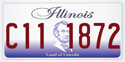 IL license plate C111872