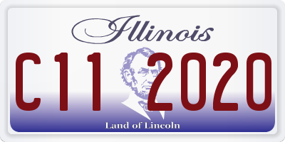 IL license plate C112020