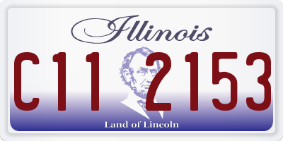 IL license plate C112153
