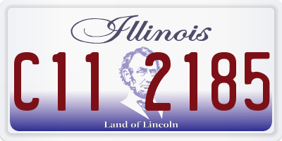 IL license plate C112185