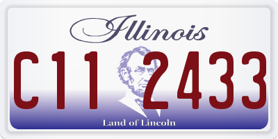 IL license plate C112433