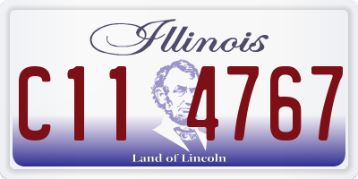 IL license plate C114767