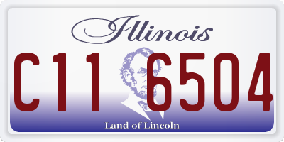 IL license plate C116504