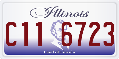 IL license plate C116723