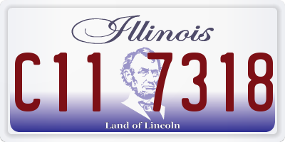 IL license plate C117318