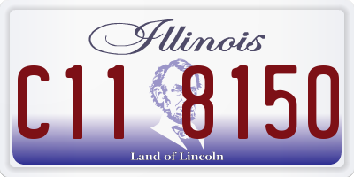 IL license plate C118150