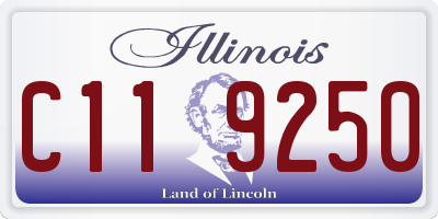 IL license plate C119250