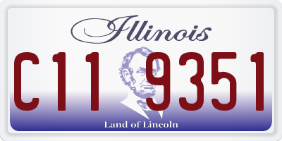 IL license plate C119351