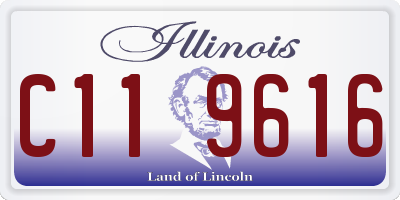 IL license plate C119616