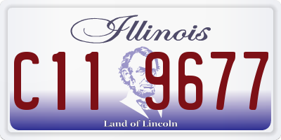 IL license plate C119677
