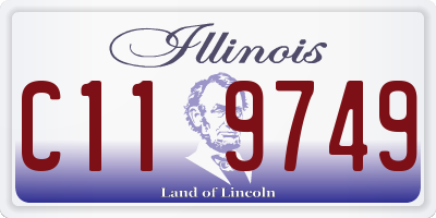 IL license plate C119749