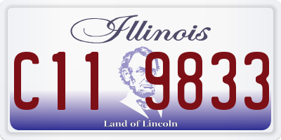 IL license plate C119833