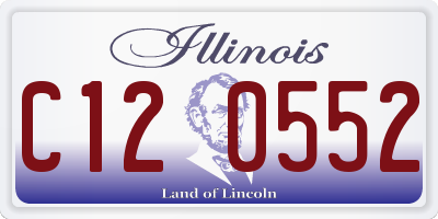 IL license plate C120552