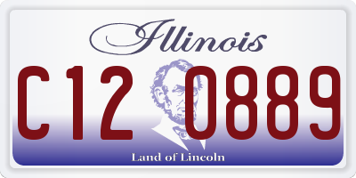 IL license plate C120889