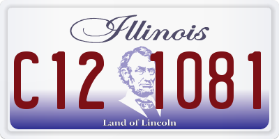 IL license plate C121081