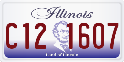 IL license plate C121607