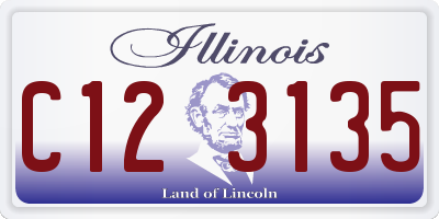 IL license plate C123135