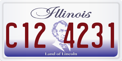 IL license plate C124231