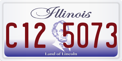 IL license plate C125073