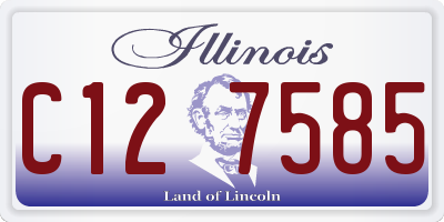 IL license plate C127585