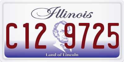 IL license plate C129725