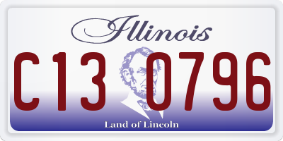 IL license plate C130796