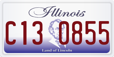IL license plate C130855