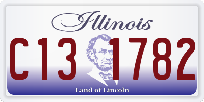 IL license plate C131782