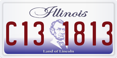 IL license plate C131813